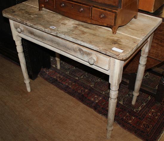 Small pine side table